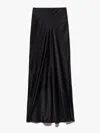 FRAME COLUMN MAXI SKIRT IN BLACK