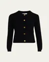 Frame Compact Knit Cardigan In Black