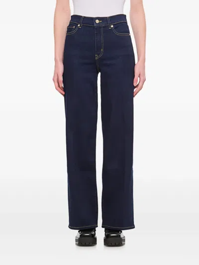FRAME CONTRAST-STITCHING JEANS