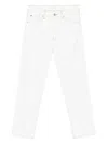 Frame Contrast-stitching Jeans In White