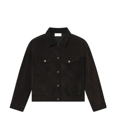 Frame Corduroy Casual Jacket In Black