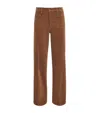 Frame Corduroy Le Slim Palazzo Trousers In Brown