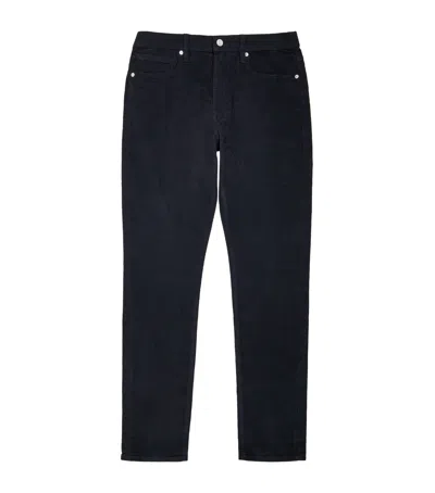 Frame Corduroy L'homme Slim Jeans In Black
