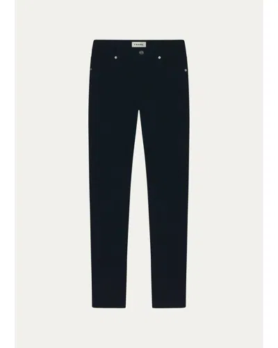 Frame Corduroy Modern Straight Pants In Blue