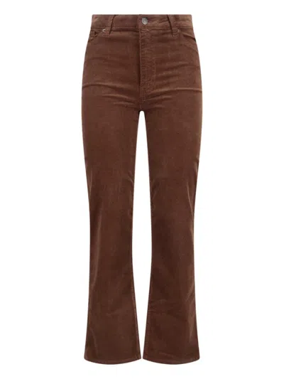FRAME CORDUROY" STRAIGHT PANTS - BROWN