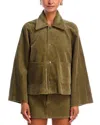 Frame Corduroy Swing Jacket In Artichoke In Multi