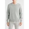 Frame Cotton Silk Sweater Grey Blue In Multi