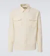 Frame Man Denim Outerwear Cream Size Xxl Cotton In White
