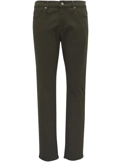 Frame Cotton-blend Trousers In Green