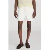Frame Cotton Canvas Drawstring Shorts In White