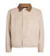 Frame Cotton Canvas Work Jacket In Neutral