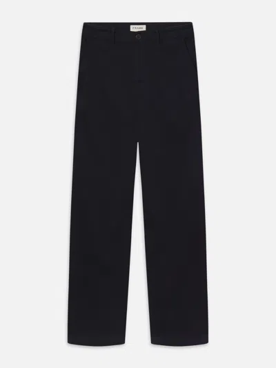 Frame Cotton Chino Pants In Blue