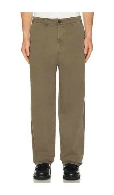 Frame Cotton Chino Pants In Brown