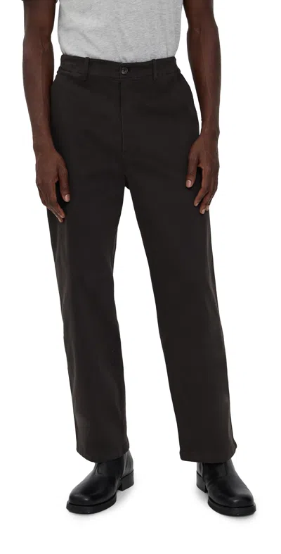 Frame Cotton Chino Pants Dark Chocolate In Brown