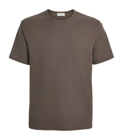 Frame Cotton Jacquard T-shirt In Animal Print