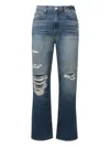 Frame Distressed Detailed Flared Jeans