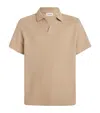 Frame Mens Summer Beige Jacquard Short-sleeve Cotton-jersey Polo Shirt In Neutral