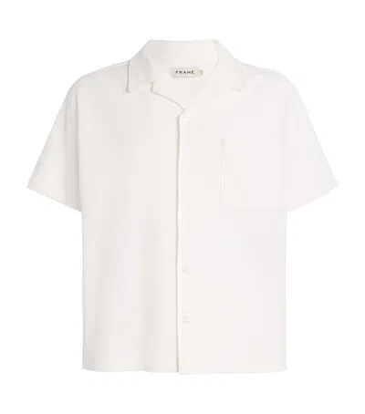 Frame Cotton Piqué Shirt In White