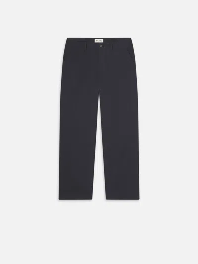 Frame Cotton Relaxed Trousers Pants In Blue