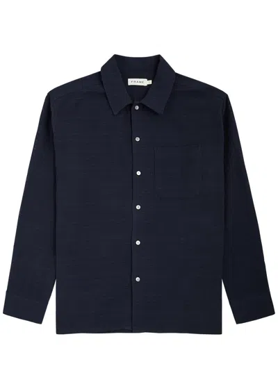 Frame Cotton Shirt In Navy