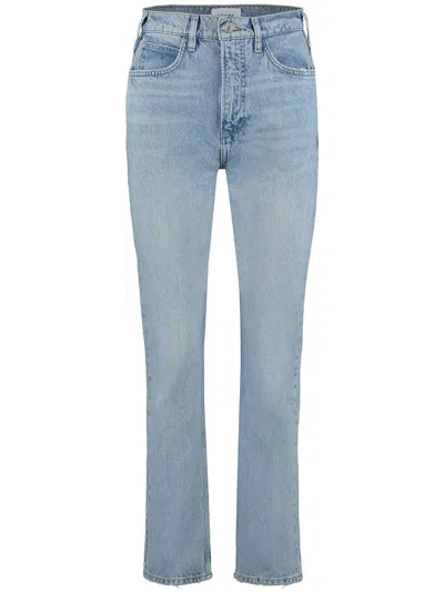 FRAME COTTON STRAIGHT-LEG JEANS