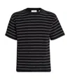 Frame Stripe Organic Cotton T-shirt In Black