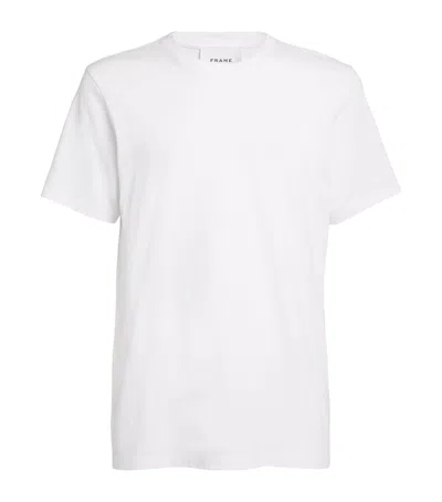 Frame Cotton T-shirt In White