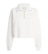 Frame Cotton The Coach Sweatshirt In White