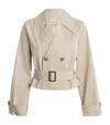 Frame Cotton The Uniform Trench Coat In Beige