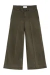 Frame Cotton Trousers With Wide Legs And Pockets