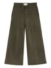 Frame Cotton Trousers With Wide Legs And Pockets