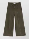 Frame Cotton Trousers With Wide Legs And Pockets