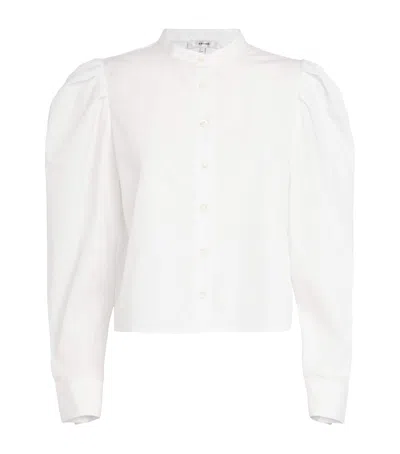 Frame Cotton Tuesday Shirt In White