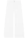 Frame Womens White Le Pixie Slim Palazzo Wide-leg High-rise Stretch Denim-blend Jeans In White