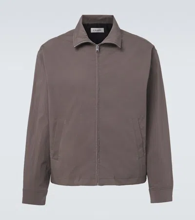 Frame Cotton-blend Jacket In Brown