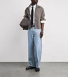 Frame Cotton-blend Jacket In Gray