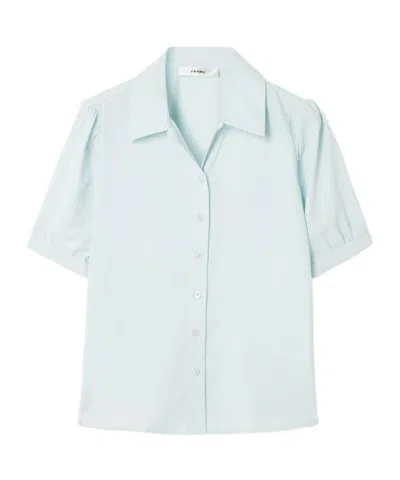 Frame Cotton-corduroy Blouse In Blue