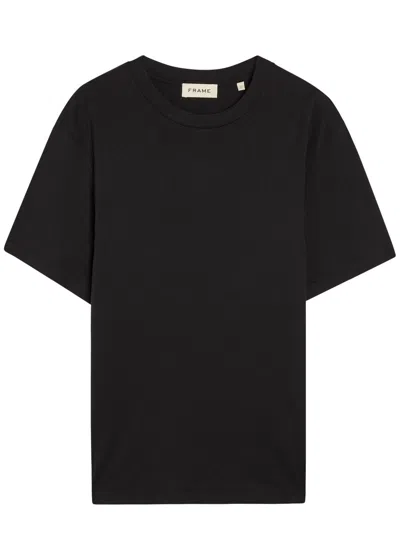 Frame Supima Cotton-jersey T-shirt In Black