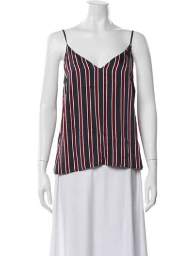 Pre-owned Frame Cowl Neck Sleeveless Top In Multi