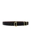 Frame Crescent Belt In Black