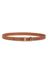 Frame Leather Crescent Belt In Camel Multi