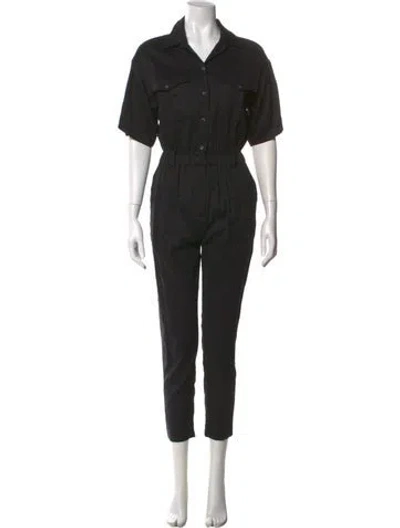 Pre-owned Frame Crew Neck Jumpsuit In Black