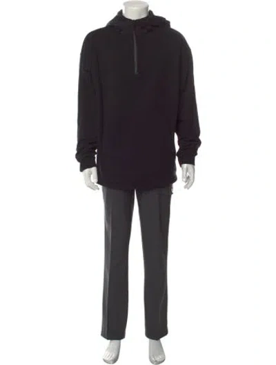 Pre-owned Frame Crew Neck Long Sleeve Hoodie In Black