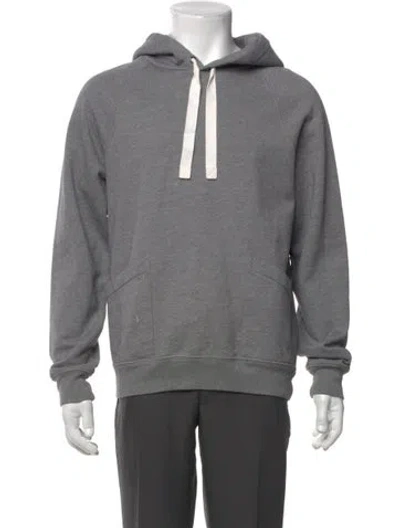 Pre-owned Frame Crew Neck Long Sleeve Hoodie In Gray