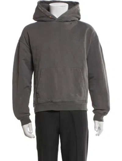 Pre-owned Frame Crew Neck Long Sleeve Hoodie In Gray