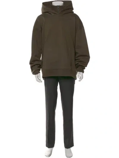 Pre-owned Frame Crew Neck Long Sleeve Hoodie In Green