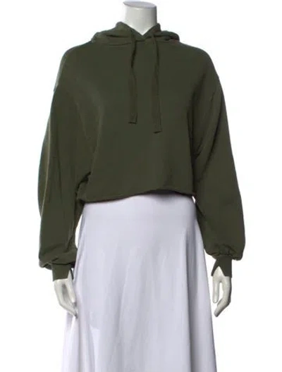Pre-owned Frame Crew Neck Long Sleeve Hoodie In Green