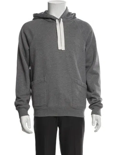 Pre-owned Frame Crew Neck Long Sleeve Hoodie In Grey
