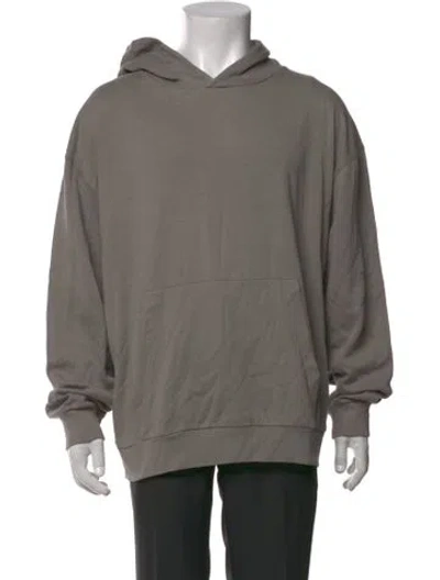 Pre-owned Frame Crew Neck Long Sleeve Hoodie In Grey