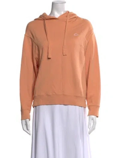 Pre-owned Frame Crew Neck Long Sleeve Hoodie In Orange